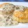 southern buttermilk biscuits and sausage gravy